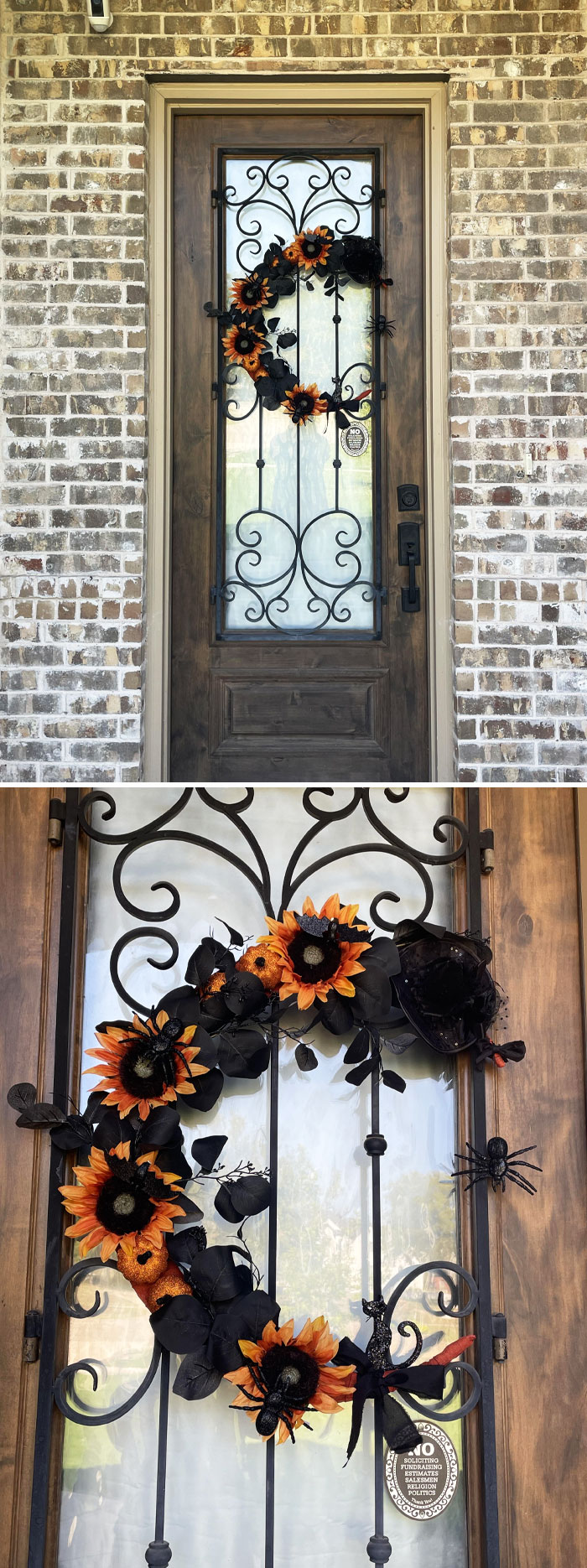 Made My Own Halloween Wreath This Year. Thinking Of Putting Little Plastic Skeletons On It But Not Sure, They Are White. Thoughts?