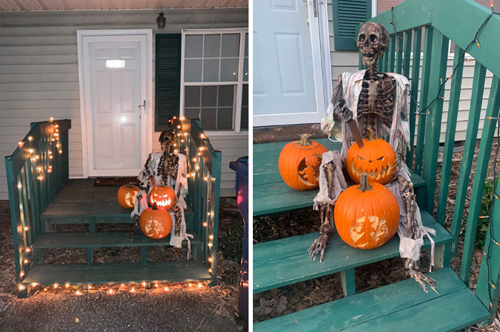 I Can't Do Much With Where I Live. But We Got The Porch Decorated
