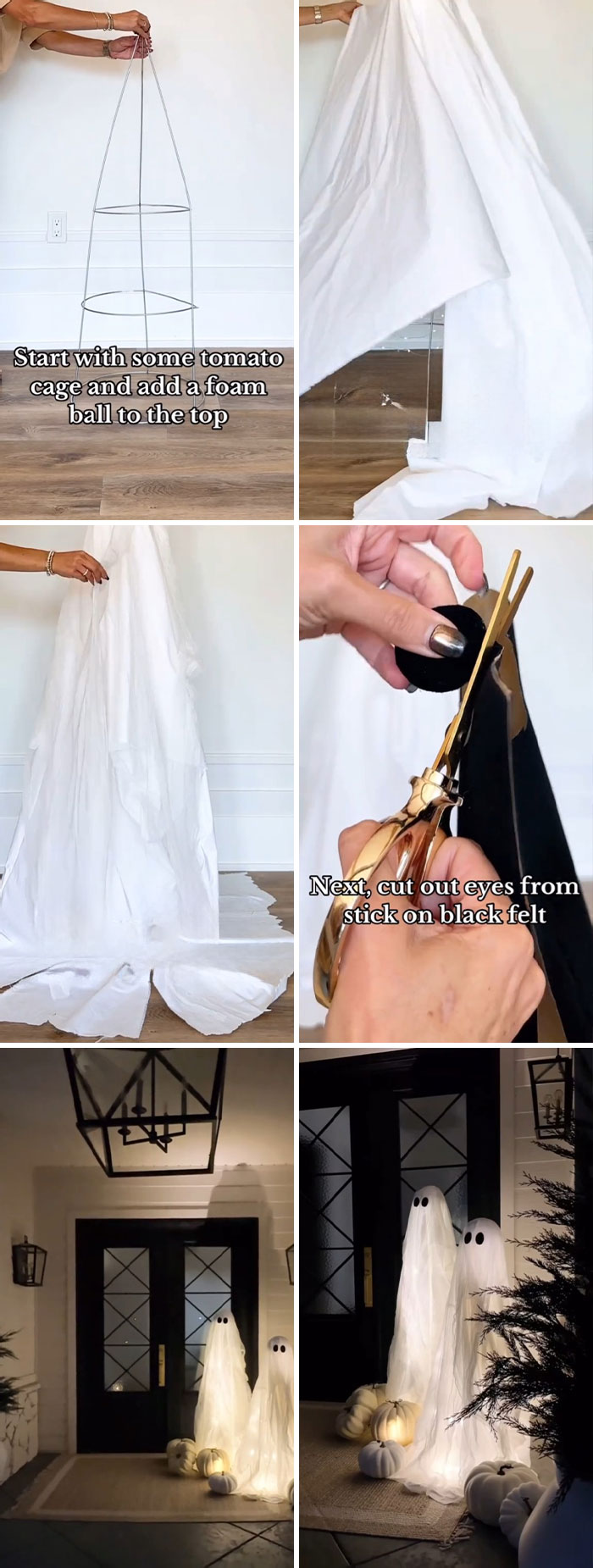 Boo! Spook Up Your Space With These Easy DIY Ghosts For Your Front Porch Or Anywhere In Your Home