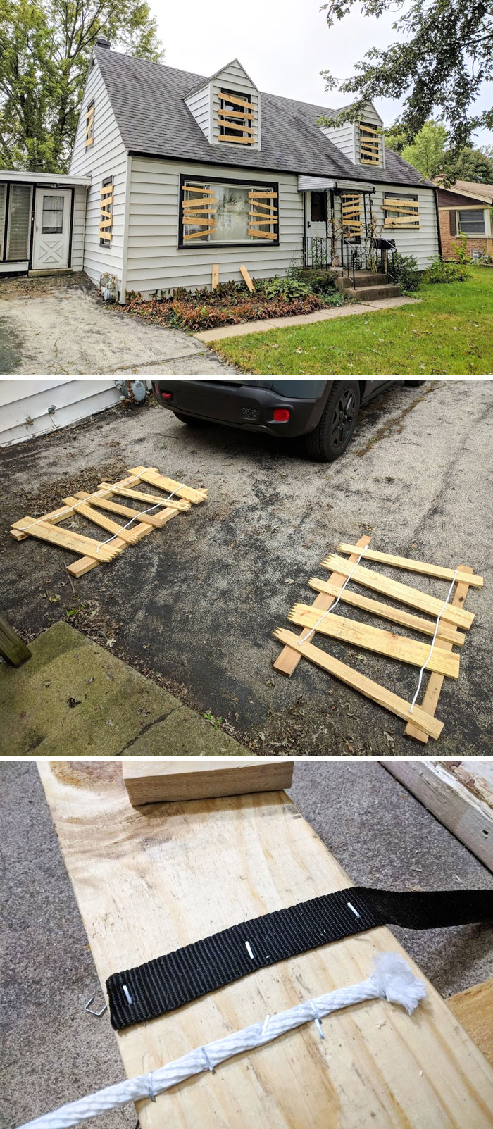 My First Halloween Build, Boarded Windows