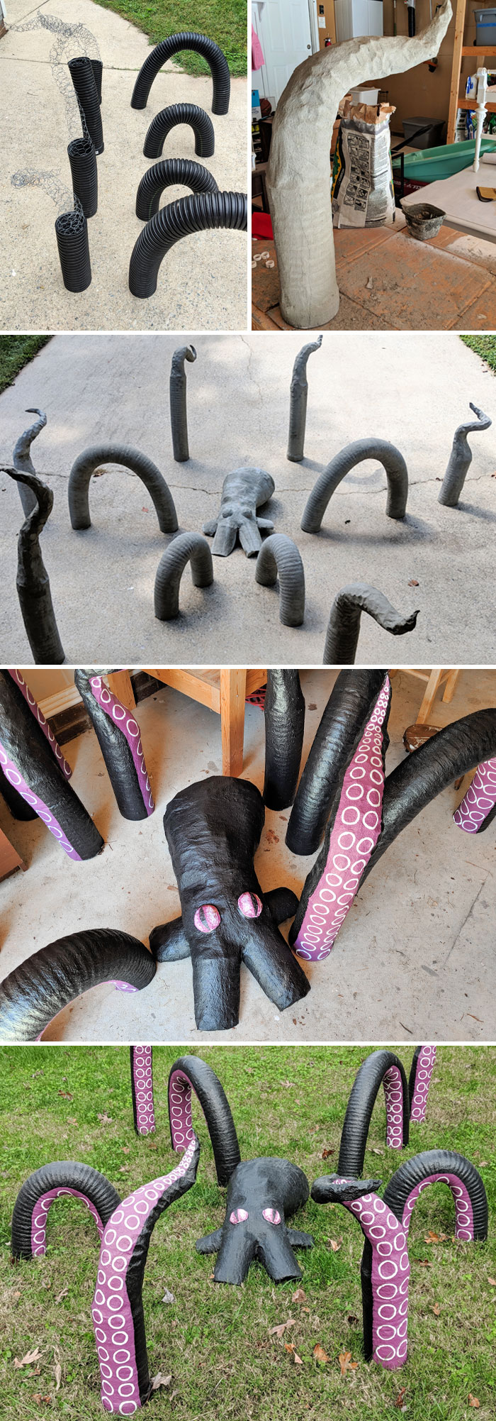 I Made A Kraken For My Halloween Yard Haunt