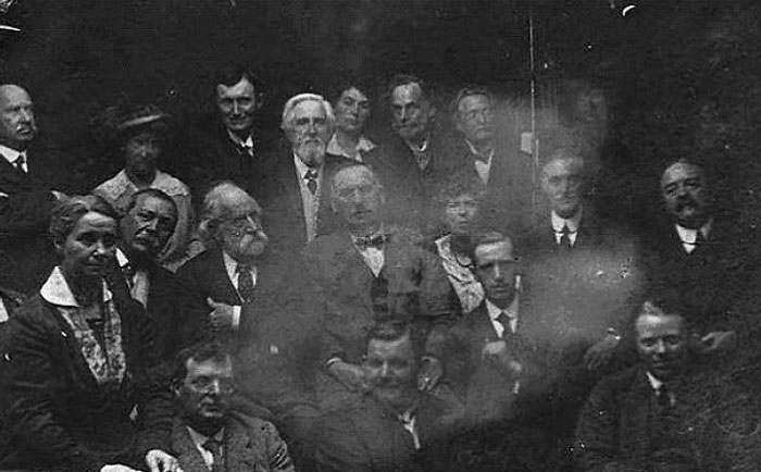 A "Spirit Photograph" Taken By The Crewe Circle, And The Known Paranormal Hoaxer William Hope