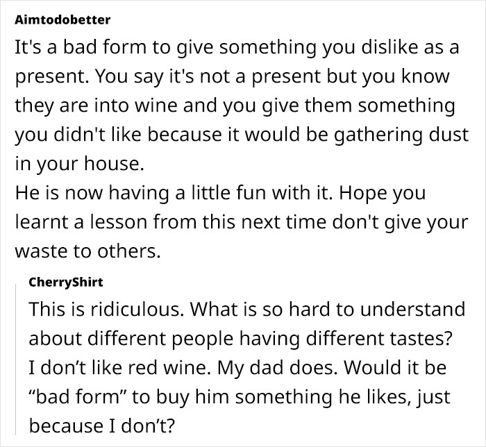 Dad Keeps Joking Daughter Give Him Horrible Wine As A &ldquo;Gift&rdquo;, She Finally Snaps, Causing Drama