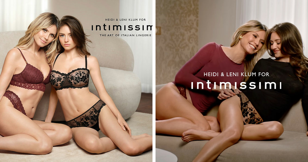 Inappropriate: Heidi Klum And Daughter Leni Slammed For Posing Together In Lingerie  Photoshoot | Bored Panda