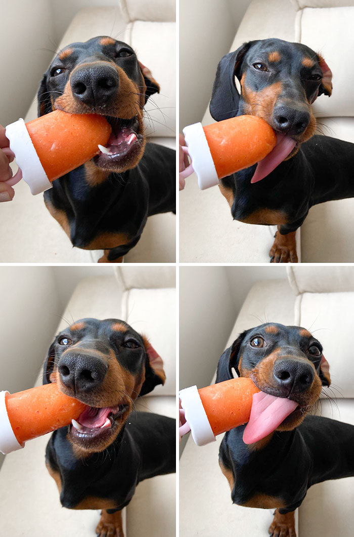 Today My Mom Gave Me A Mango And Strawberry Popsicle