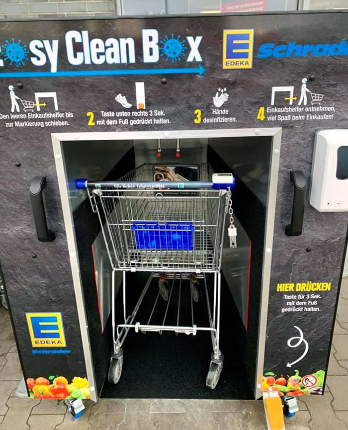 Máquina de limpiar carritos en Alemania