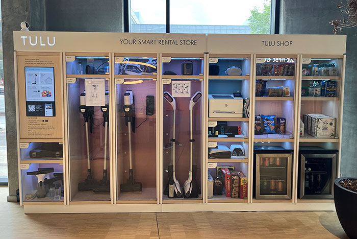 Esta tienda de alquiler inteligente en el edificio de mi amigo