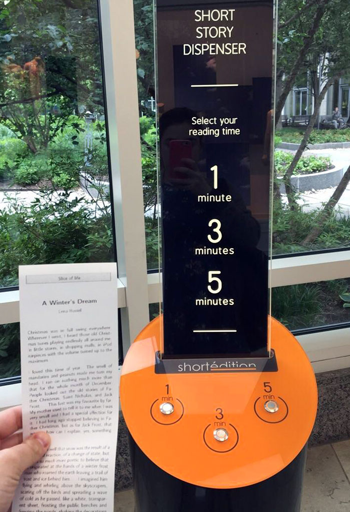My Local Mall Has A Short Story Dispenser
