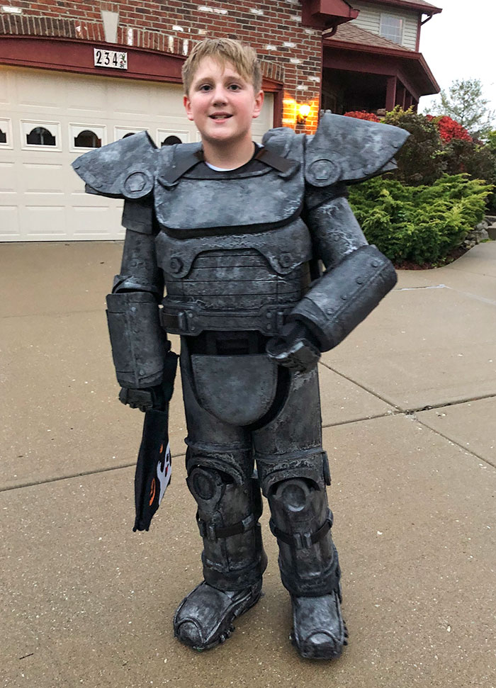 My Son Wanted T-51 Power Armor For Halloween