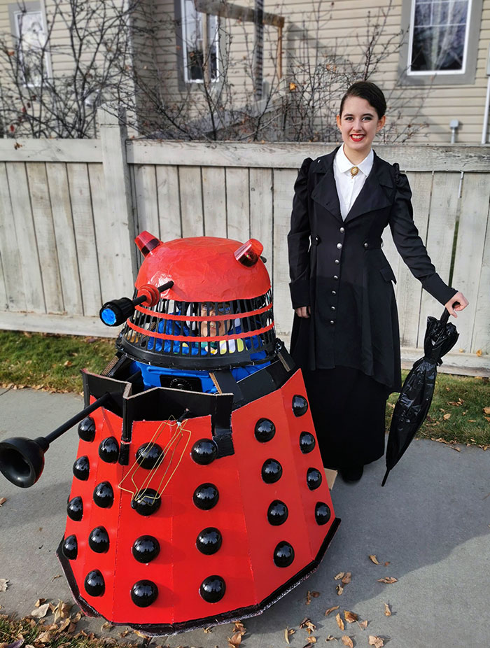 Kids Wanted To Go As A Dalek And Missy/The Master From Doctor Who This Year. (Wheelchair Costume)