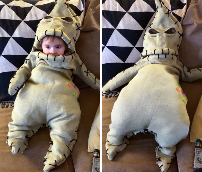 My Sons Oogie Boogie Costume I Made