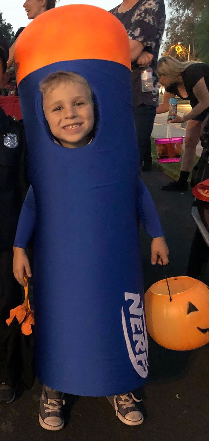 My Son Wanted To Be A Nerf Bullet