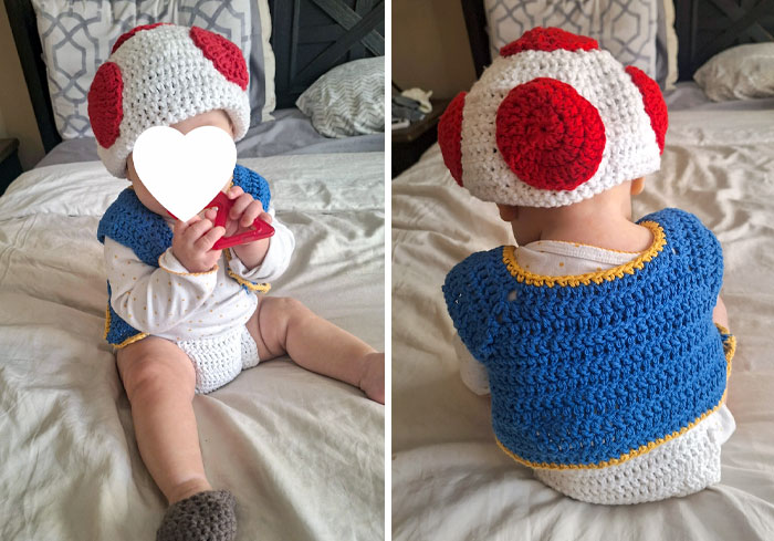 I Crocheted My Son's Halloween Costume