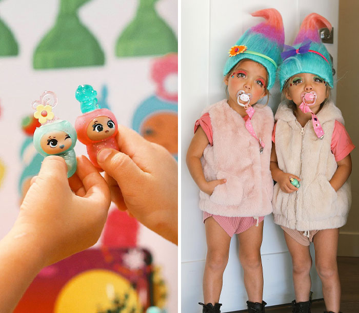 How Cute Are Our @blumedolls Babies Halloween Costumes? We Love The New Baby Pop Series 2 Pop N' Sniff Toys! You Can Check Them Out At All Major Retailers