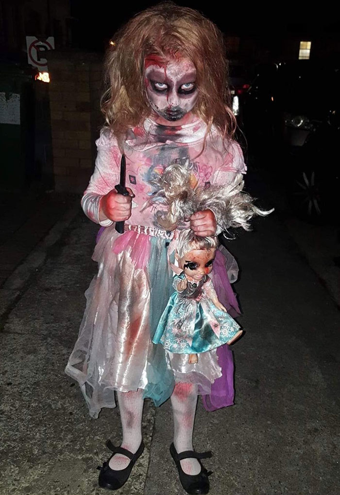 My Daughter Was A Possessed Child For Halloween - Homemade