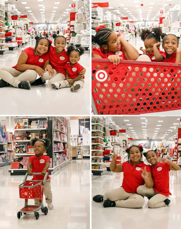 I Transformed My Favorite Girls Into Mini Target Employees, And The Outcome Was Adorable
