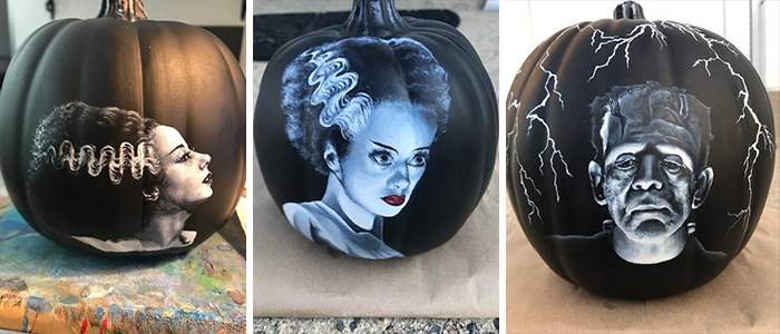 I Started Painting A Series Of Portraits On Pumpkins