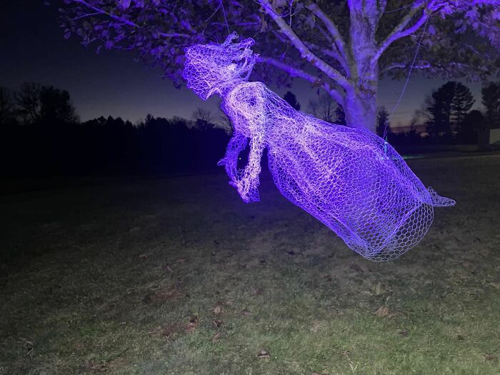 My Attempt At The Chicken Wire Ghost.. For The Simplicity In Appearance, She Was Extremely Hard!