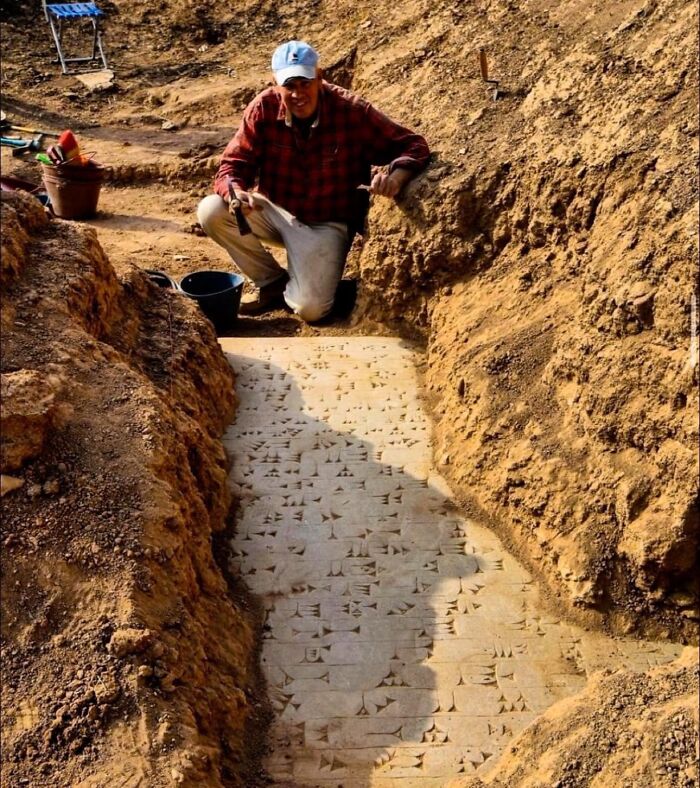 During Excavations At Nimrud In Present-Day Iraq, Archaeologists Discovered A Door Threshold Inscribed With The Name Of Assyrian King Adad-Nerari I, Which Ruled The Assyrian Empire From Approximately 1295 To 1264 Bc