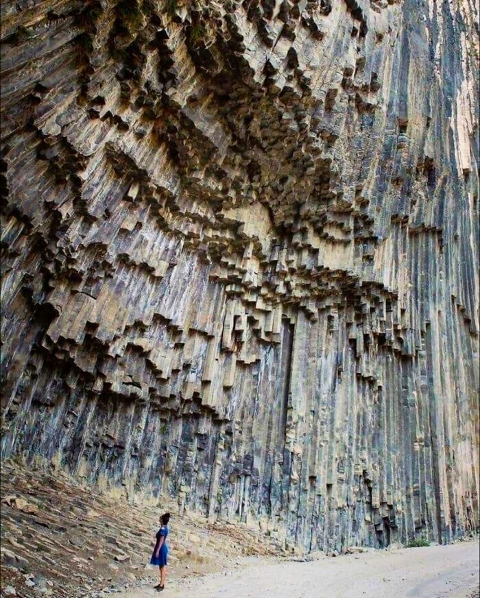 The "Symphony Of Stones" Is A Natural Monument In The Garni Gorge, Part Of The Azat River Basin In Armenia