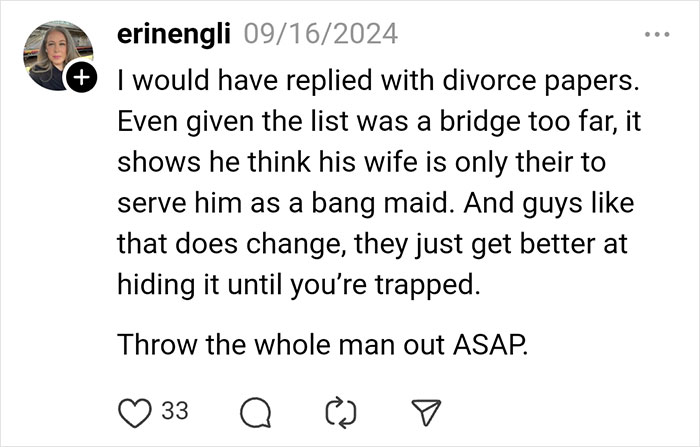 &ldquo;Smile&rdquo;: Wife Shares The Unhinged List Her Husband Prepared For Daily Chores She Must Follow