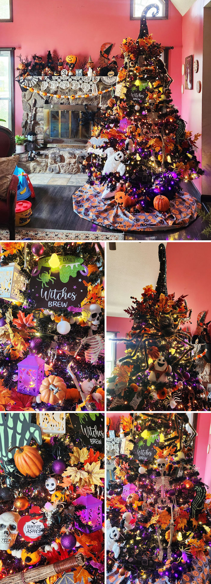 My Halloween Tree Masterpiece. I've Always Wanted A Halloween Tree, And This Year, I Finally Made One. I've Spent The Last Few Days Working On And Tweaking It, And It's Officially Complete