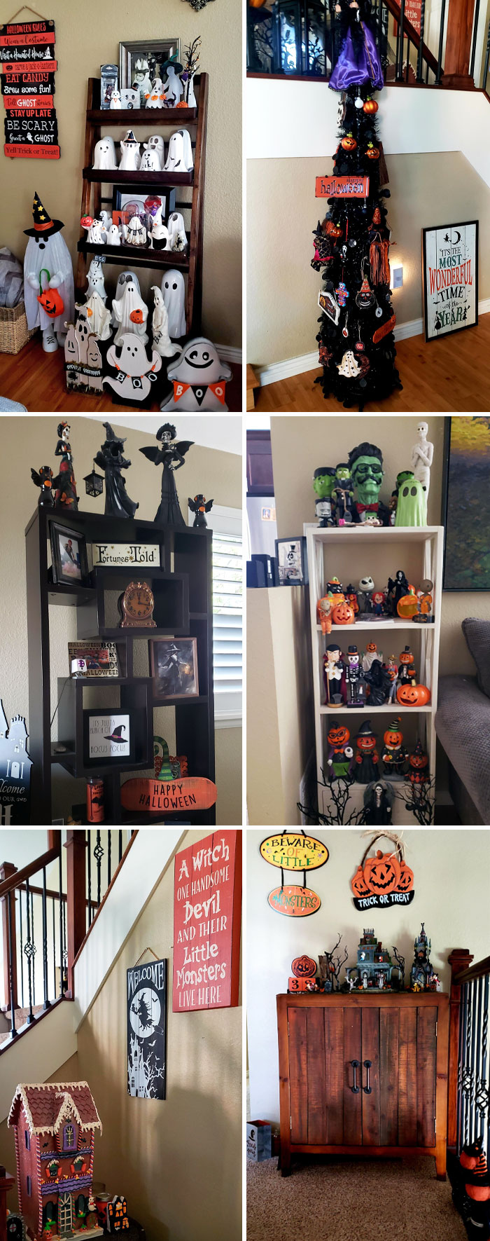 Finally Got The Inside Of The House Up. Now To Work On The Outside. It's A Lot, But It's Also 26 Years Of Collecting. Plus, The Entire Family Loves Halloween, In Case You Couldn't Tell 