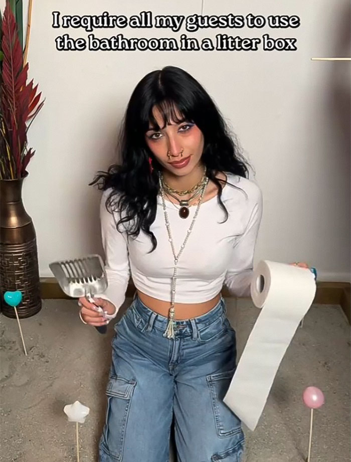 Exclusive: Woman Requires All Her Guests To Use &ldquo;Human Litter Box&rdquo; Next To Her Kitchen