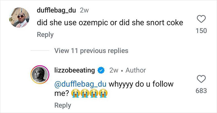 Lizzo Opens Up About Her Weight Loss Journey In Emotional Post After “Overeating” Lizzo Opens Up About Her Weight Loss Journey In Emotional Post After “Overeating”