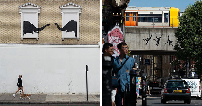 Here Are 9 Wild Animals That Were Roaming The Streets Of London, Courtesy Of The Notorious Banksy