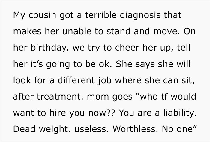 Lady Has Been Ruining Relatives' Lives With Her Words For Years, Daughter Ends Up Snapping At Her Lady Has Been Ruining Relatives' Lives With Her Words For Years, Daughter Ends Up Snapping At Her