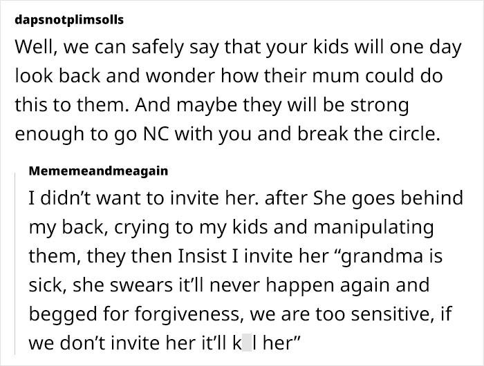 Lady Has Been Ruining Relatives' Lives With Her Words For Years, Daughter Ends Up Snapping At Her Lady Has Been Ruining Relatives' Lives With Her Words For Years, Daughter Ends Up Snapping At Her