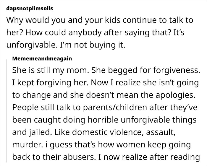 Lady Has Been Ruining Relatives' Lives With Her Words For Years, Daughter Ends Up Snapping At Her Lady Has Been Ruining Relatives' Lives With Her Words For Years, Daughter Ends Up Snapping At Her