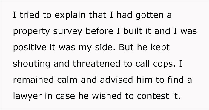 Person Replaces Old Fence After Property Survey, Faces Unexpected Lawsuit From Their Neighbor Person Replaces Old Fence After Property Survey, Faces Unexpected Lawsuit From Their Neighbor