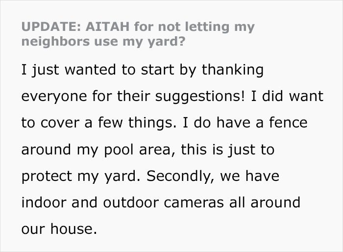 Couple Wants To Enjoy Their Yard And Pool, Neighbors Want A Piece Of It, Livid When A Fence Appears Couple Wants To Enjoy Their Yard And Pool, Neighbors Want A Piece Of It, Livid When A Fence Appears