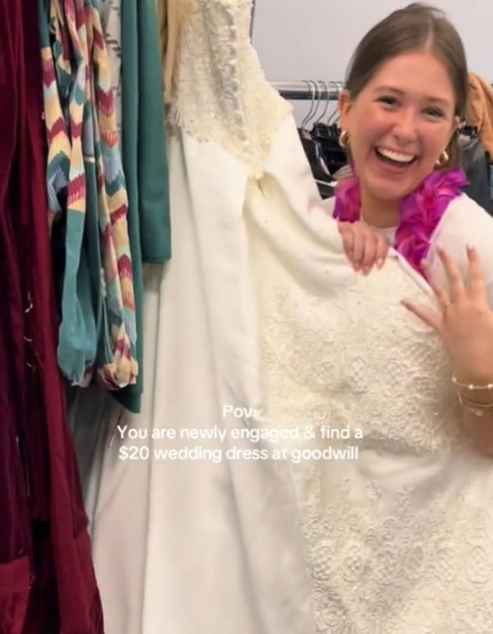 Bride-To-Be Stunned To Find &ldquo;Perfect&rdquo; Wedding Dress For $20 At Thrift Store