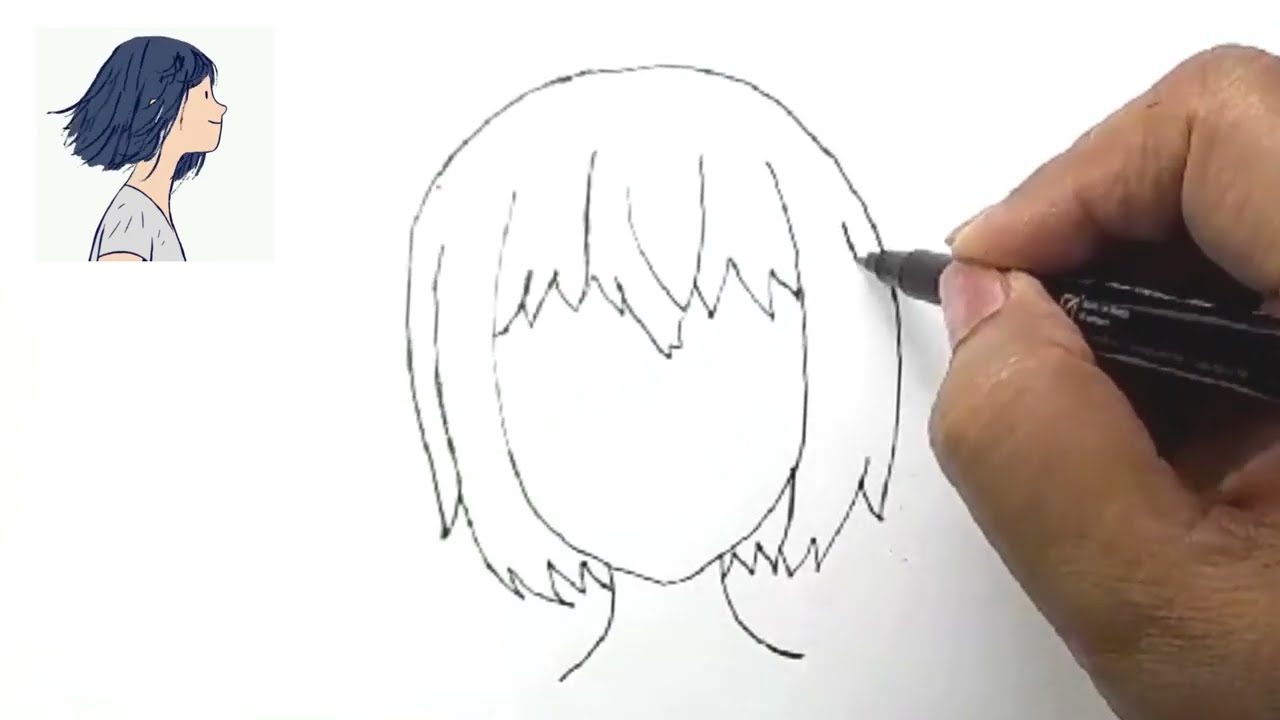 How To Draw Bangs | Girl With Bangs