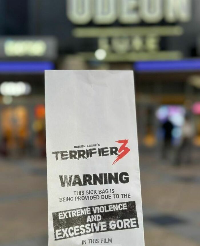 “Sick Bags” Are Being Handed Out For Terrifier 3