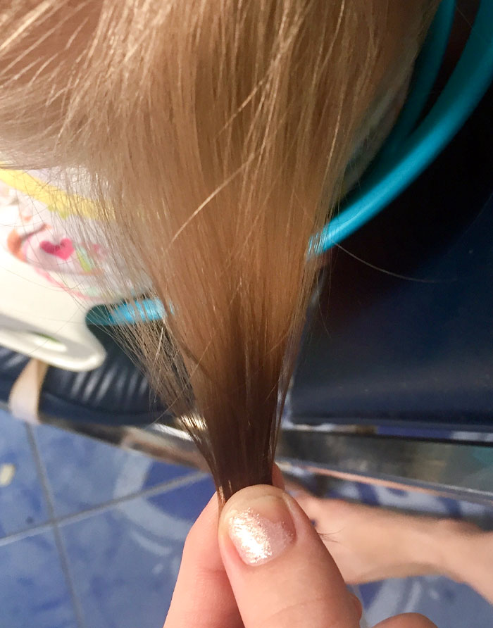 Baby's Natural Ombré. Born With Dark Brown Hair That's Grown In Blonde Since Birth