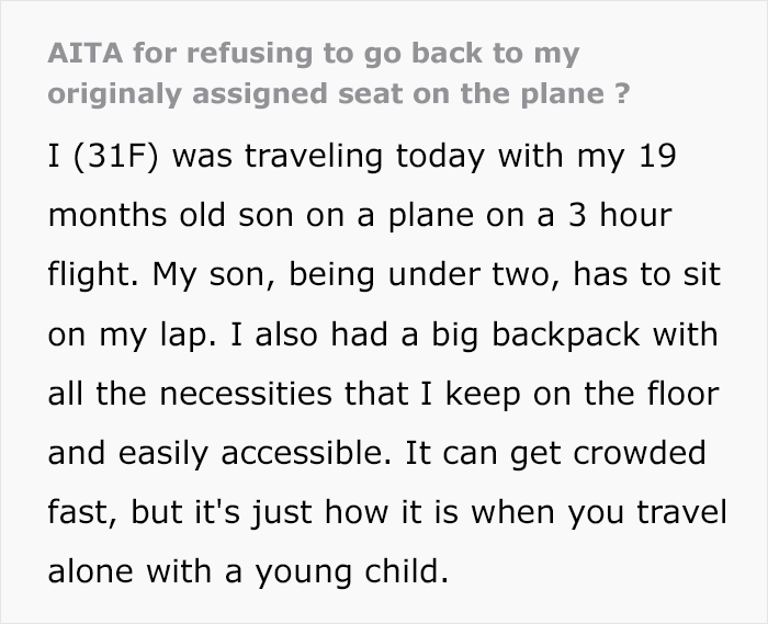 &ldquo;I Should Be Ashamed&rdquo;: Mom Berated For Taking Flight Attendant&rsquo;s Offer Of An Upgraded Seat