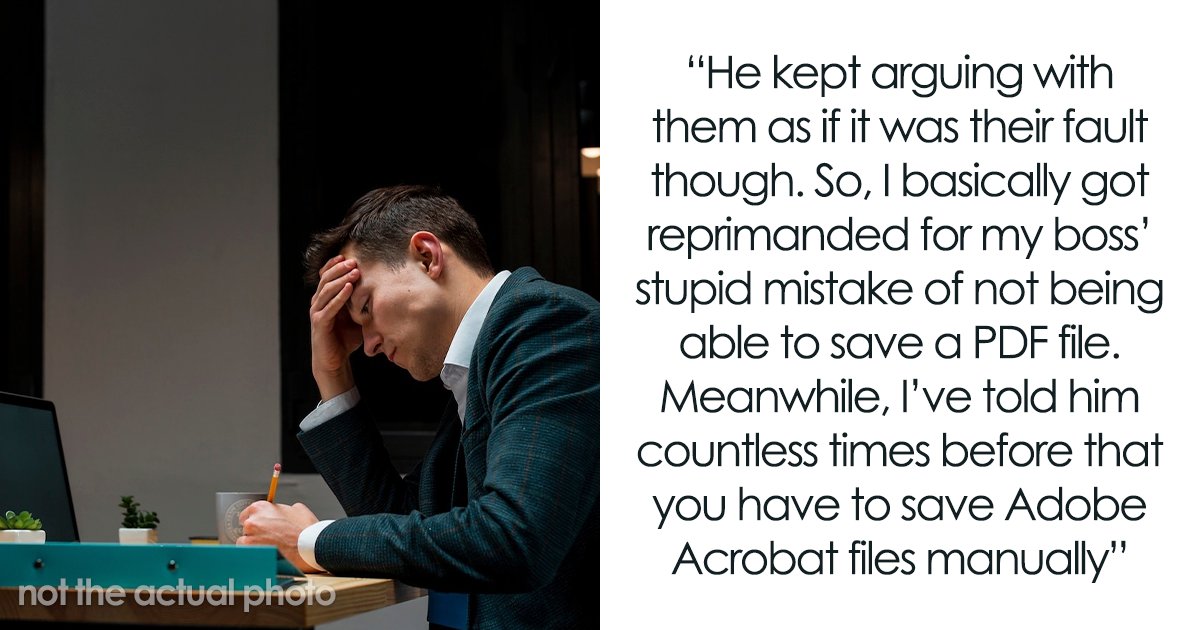 Boss Can’t Manage To Save PDF File Despite Woman’s Instructions, Loses ...