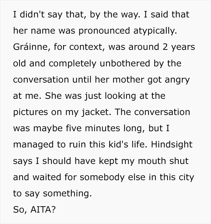 Mom Is Corrected On How To Pronounce Her Daughter's Name, Tells Person They Ruined Her Life Mom Is Corrected On How To Pronounce Her Daughter's Name, Tells Person They Ruined Her Life