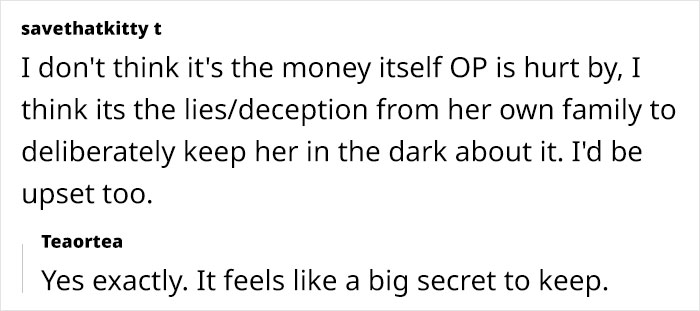 Mom And Brother Leave Woman Out Of Secret Family Inheritance, She&rsquo;s Gobsmacked