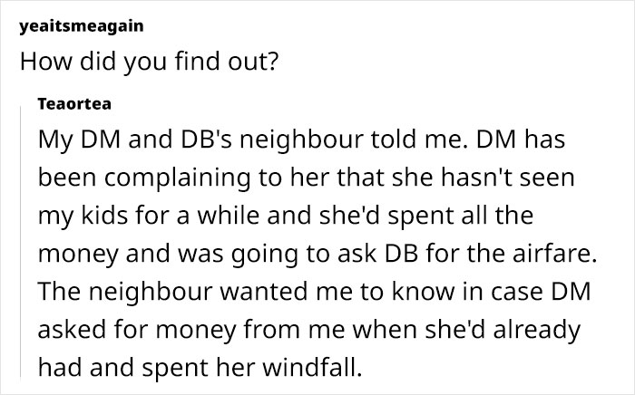 Mom And Brother Leave Woman Out Of Secret Family Inheritance, She&rsquo;s Gobsmacked