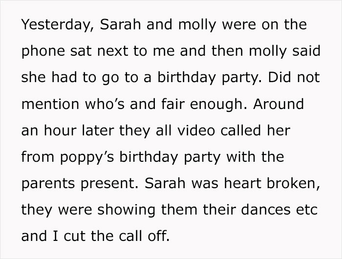 11YO Is Excluded From “Best Friend’s” B-Day Party, Is In Tears After They Facetime Her 11YO Is Excluded From “Best Friend’s” B-Day Party, Is In Tears After They Facetime Her