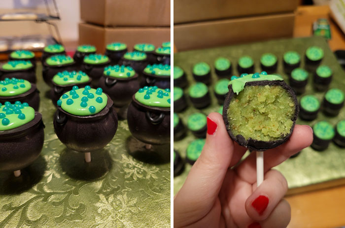 Witch's Cauldron Cake Pops
