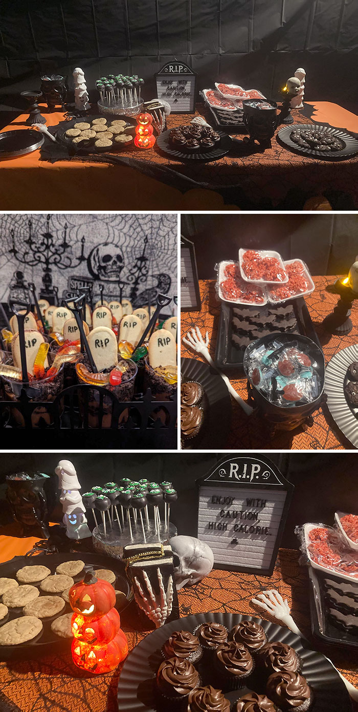 Some Desserts I Made For A Halloween Party I Hosted On Saturday