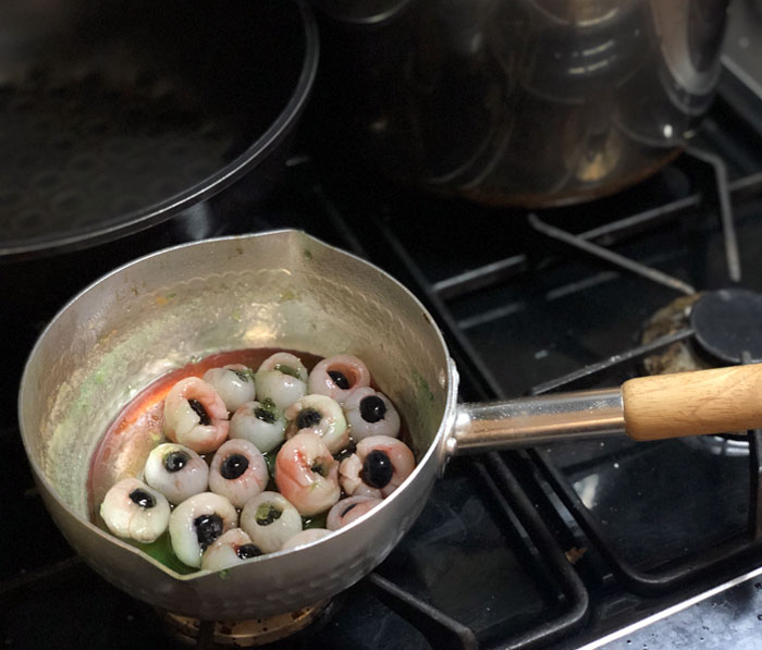 Made Gross Eyeballs For A Halloween Party