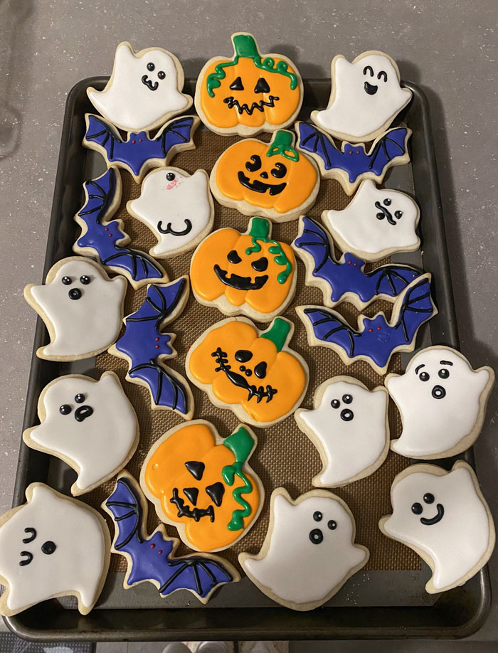 Made Some Halloween Cookies For Work Tomorrow! Can You Guess Which One Is For My Husband To Taste Test?