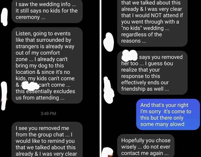 Bride Has To Have A Child Free Wedding, Especially With New Restrictions On Guest Count. Guest Demands To Bring Their Son (18) Daughter (23), 3 Grandchildren, And A Dog To The Wedding